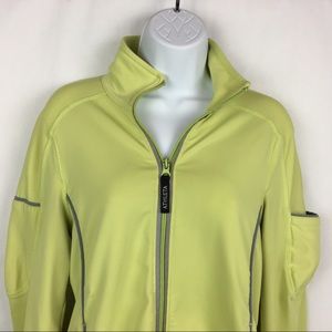 Athleta Harmony Lime Green Athletic Warm up Jacket